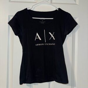 Armani Exchange Women's Black T-Shirt